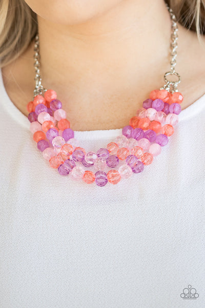 Summer ice store multi necklace paparazzi