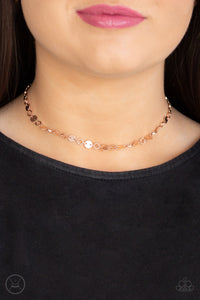 Necklace Choker,Necklace Short,Rose Gold,Inner SPOTLIGHT Rose Gold ✧ Choker Necklace