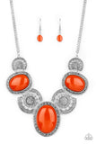 The Medallion-aire Orange ✨ Necklace Short