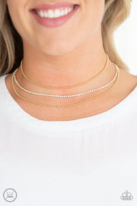 Gold,Necklace Choker,Necklace Short,Retro Minimalism Gold ✧ Choker Necklace