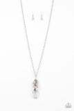 Crystal Cascade Pink ✨ Necklace Long