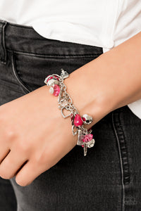Bracelet Clasp,Hearts,Pink,Valentine's Day,Completely Innocent Pink  ✧ Bracelet