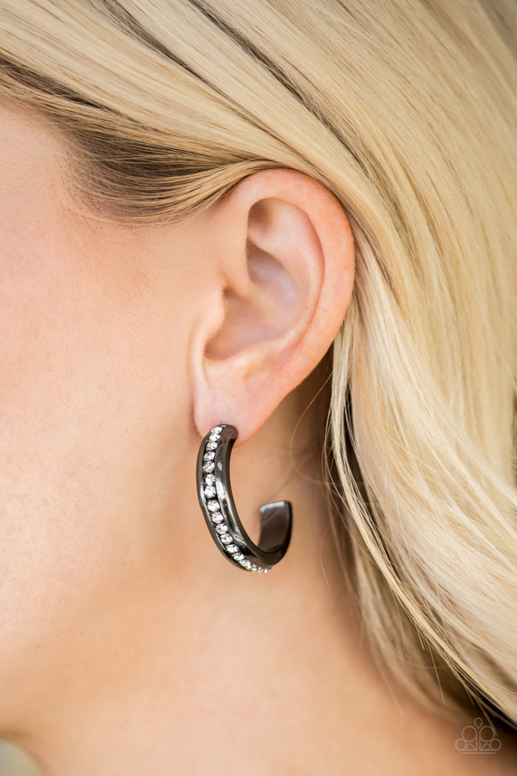5th Avenue Fashionista Black ✧ Hoop Earrings Hoop Earrings
