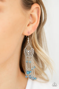 Blue,Earrings Fish Hook,Daisy Daydream Blue ✧ Earrings