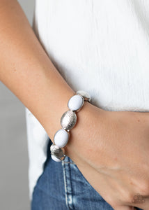 Bracelet Stretchy,White,Decadently Dewy White  ✧ Bracelet