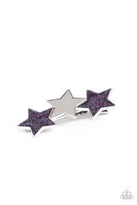 4thofJuly,Blue,Hair Clip,Multi-Colored,Purple,Stars,Dont Get Me STAR-ted! Multi✧ Hair Clip