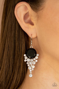 Black,Earrings Fish Hook,Elegantly Effervescent Black ✧ Earrings