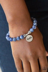Blue,Bracelet Stretchy,Faith,FAITH It, Till You Make It Blue ✧ Bracelet