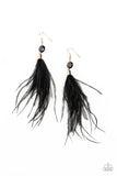 Feathered Flamboyance Gold ✧ Feather Earrings Earrings