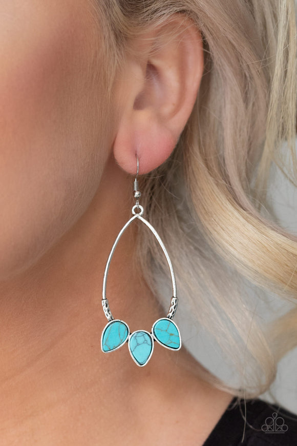 Fierce Frontier Blue ✧ Earrings Earrings