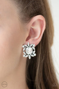 Earrings Clip-On,White,First-Rate Famous White ✧ Clip-On Earrings