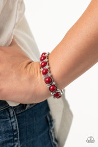 Bracelet Stretchy,Red,Flamboyantly Fruity Red  ✧ Bracelet