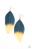 Fleek Feathers Blue ✧ Feather Earrings Earrings
