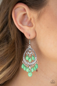 Earrings Fish Hook,Green,Gorgeously Genie Green ✧ Earrings