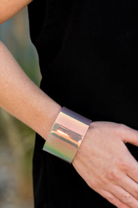 Bracelet Acrylic,Bracelet Cuff,Holographic,Multi-Colored,Holographic Aura Multi  ✧ Bracelet