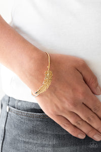 Bracelet Cuff,Gold,How Do You Like This FEATHER? Gold  ✧ Bracelet