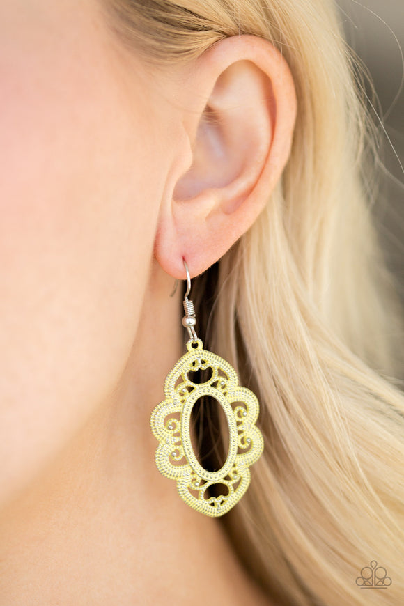 Mantras and Mandalas Yellow ✧ Earrings Earrings