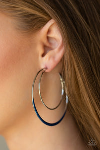 Blue,Earrings Hoop,Miami Moonbeam Blue ✧ Hoop Earrings