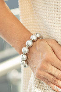 Bracelet Stretchy,Silver,One Woman Show-STOPPER Silver ✧ Bracelet