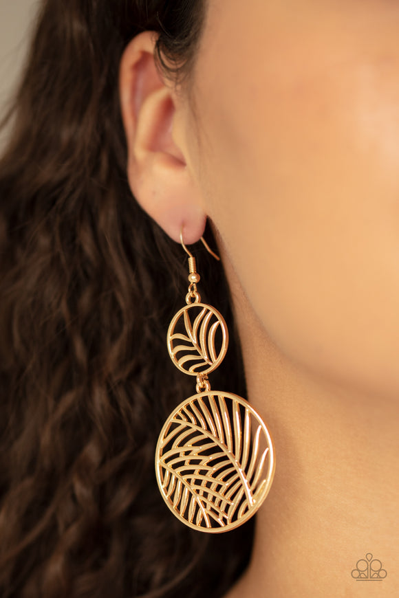 Palm Oasis Gold ✧ Earrings Earrings