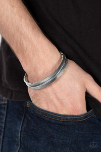 Bracelet Cuff,Men's Bracelet,Silver,QUILL-Call Silver ✧ Bracelet