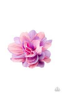 Flower Clip,Multi-Colored,Pink,Purple,Rainbow Gardens Multi ✧ Flower Hair Clip