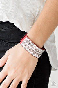 Red,Suede,Urban Sparkle Wrap,Rebel Radiance Red