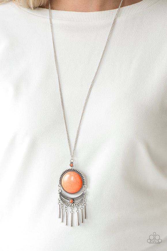 Rural Rustler Orange ✨ Necklace Long