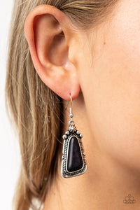 Black,Earrings Fish Hook,Sahara Solitude Black ✧ Earrings