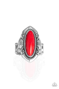 Red,Ring Wide Back,Santa Fe Serenity Red ✧ Ring