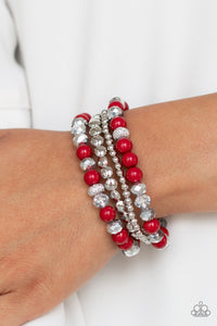 Bracelet Stretchy,Holiday,Red,Socialize Red ✧ Bracelet