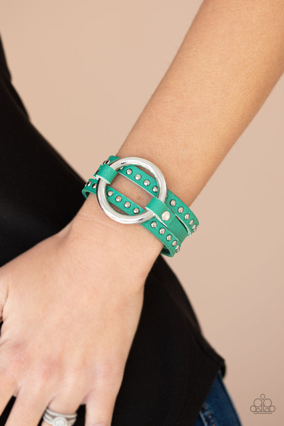 Studded Statement-Maker Green ✨ Urban Wrap Urban Wrap Bracelet