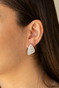 Earrings Post,White,Supreme Sheen White ✧ Post Earrings