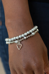 Bracelet Stretchy,Mother,Silver,Valentine's Day,Sweetheart Splendor Silver ✧ Bracelet