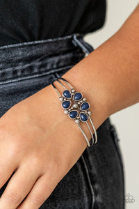 Blue,Bracelet Cuff,Taj Mahal Meadow Blue ✧ Bracelet
