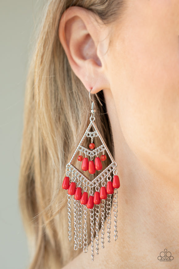 Trending Transcendence Red ✧ Earrings Earrings