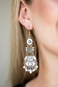 Earrings Fish Hook,White,Tropic Tribe White ✧ Earrings