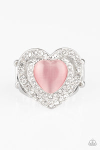 Cat's Eye,Light Pink,Mother,Pink,Ring Wide Back,Valentine's Day,What The Heart Wants Pink ✧ Ring