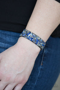 Blue,Suede,Urban Sparkle Wrap,Totally Crushed It Blue