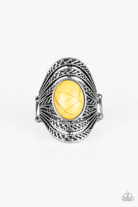 Ring Wide Back,Yellow,Royal Roamer Yellow ✧ Ring