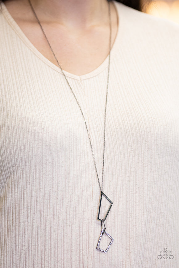 Shapely Silhouettes Black ✨ Necklace Long