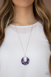 Necklace Long,Purple,Setting The Fashion Purple ✨ Necklace