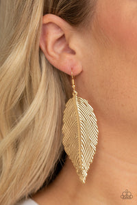 Earrings Fish Hook,Gold,Lookin For A FLIGHT Gold ✧ Earrings
