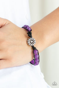 Bracelet Button Loop Closure,Purple,Urban Bracelet,Urban Sparkle Bracelet,Daisy Guru Purple ✨ Urban Bracelet