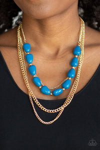 Blue,Necklace Short,Trend Status Blue ✨ Necklace