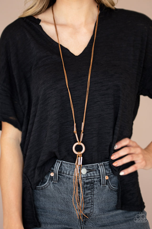 Tasseled Trinket Copper ✨ Necklace Long