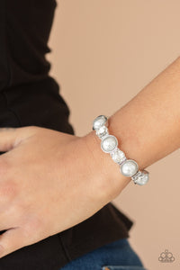 Bracelet Stretchy,White,Elegant Entertainment White  ✧ Bracelet