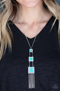Blue,Necklace Long,Turquoise,This Land Is Your Land Blue ✨ Necklace