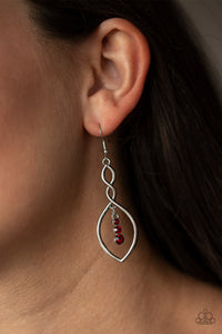 Earrings Fish Hook,Red,Timeless Twist Red ✧ Earrings