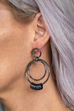 Retro Revolution Black ✧ Post Earrings Post Earrings